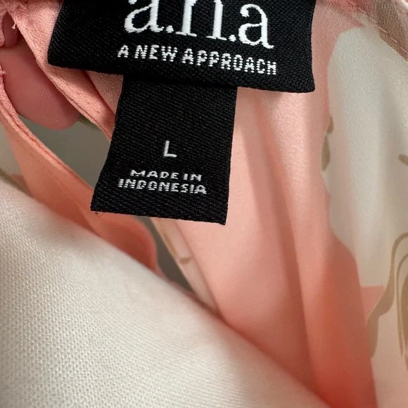 a.n.a Peach Asymmetrical Ruffled Blouse - Picture 3 of 7